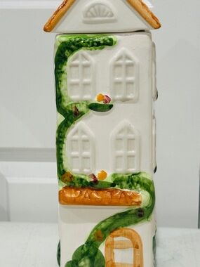 Ceramic Pasta Canister House Kitchen Storage Jar Tuscan Italian Style 12"